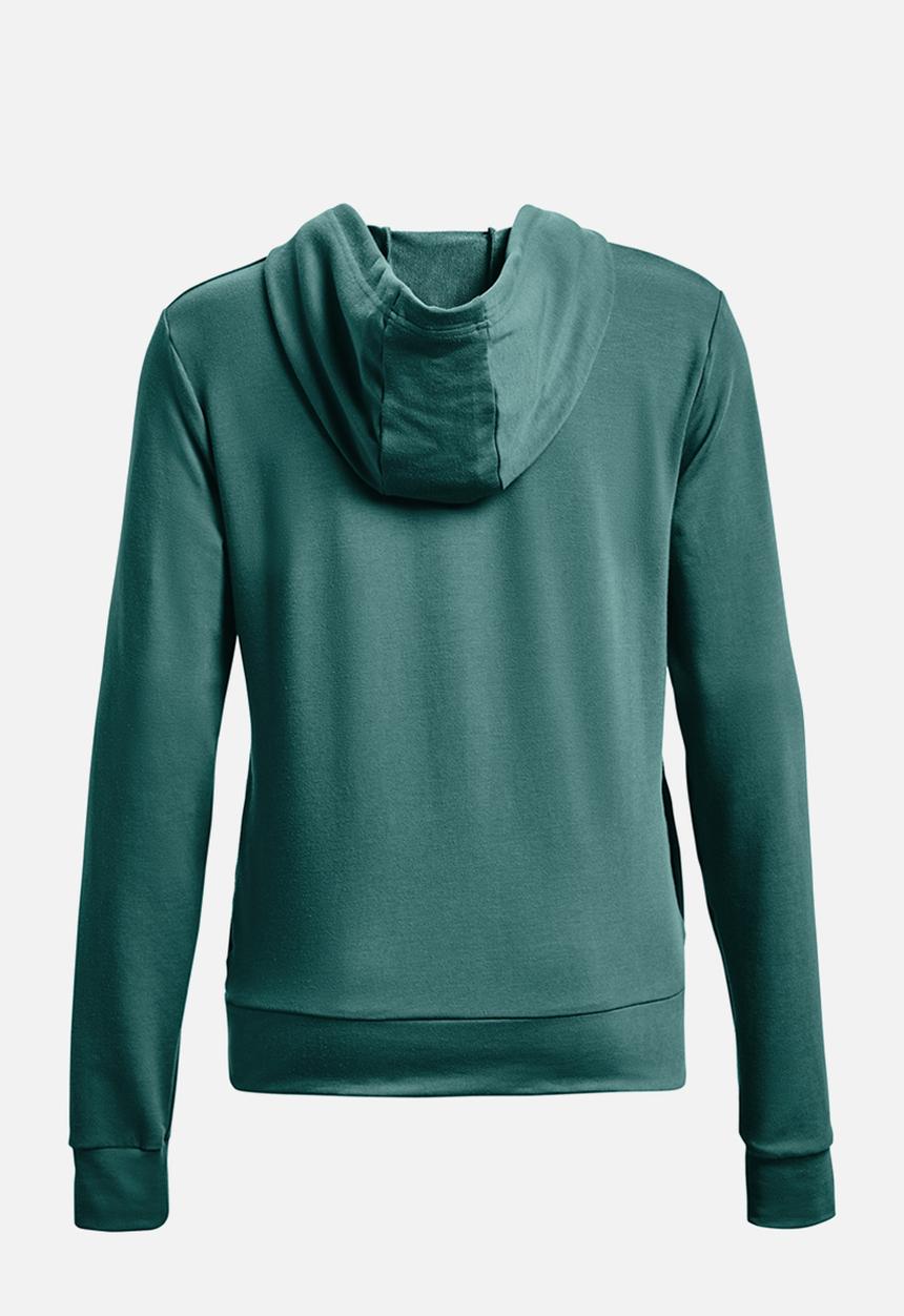 Under Armour - Rival terry hoodie - coastal teal / white