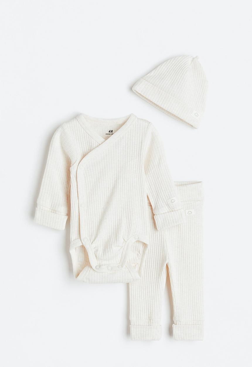 H&M - Adjustable-fit set - natural white marl 