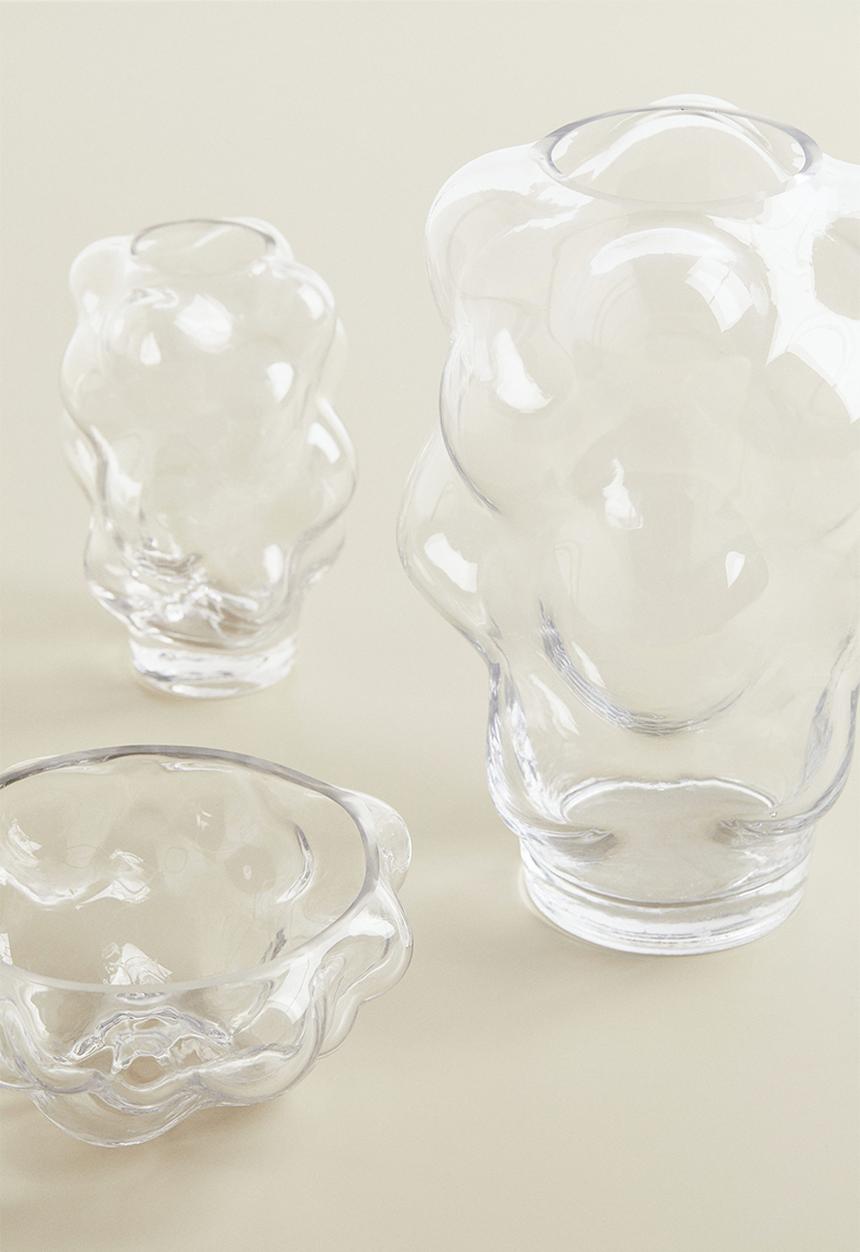 H&M - Decorative glass bowl - clear glass