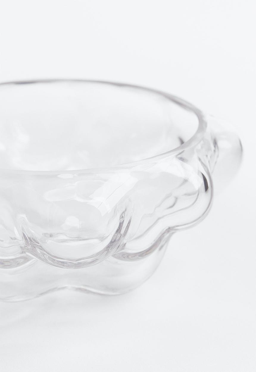 H&M - Decorative glass bowl - clear glass