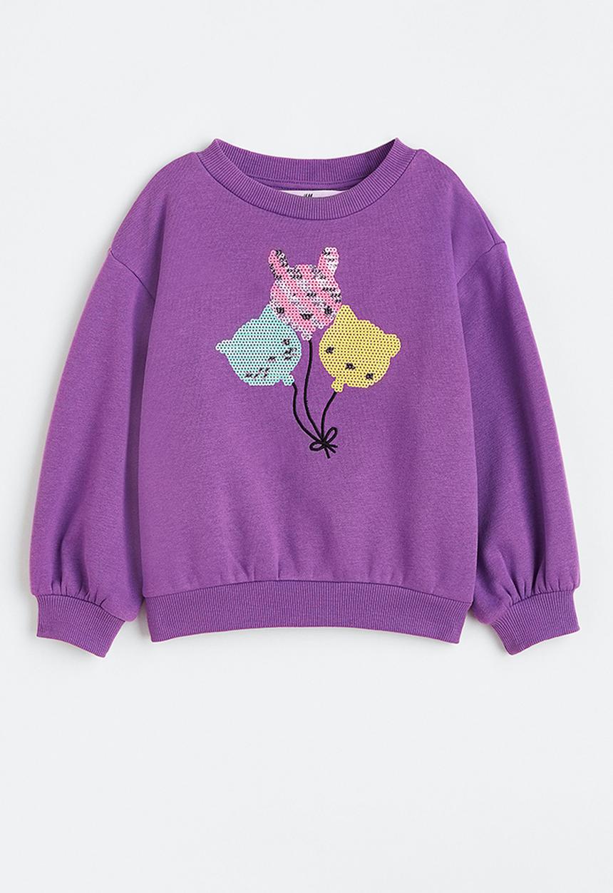 H&M - Sweatshirt - purple/balloons