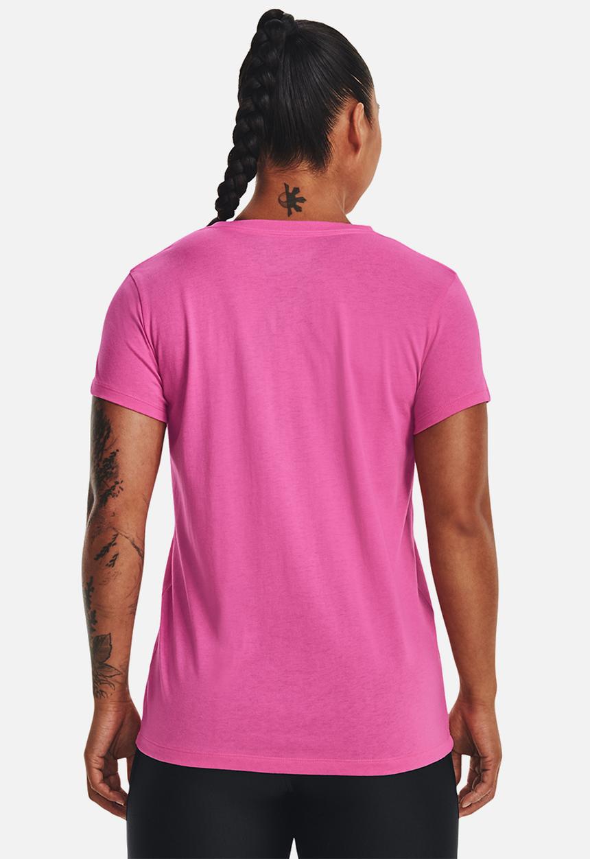 Under Armour - Ua sportstyle logo short sleeve - pink edge / white