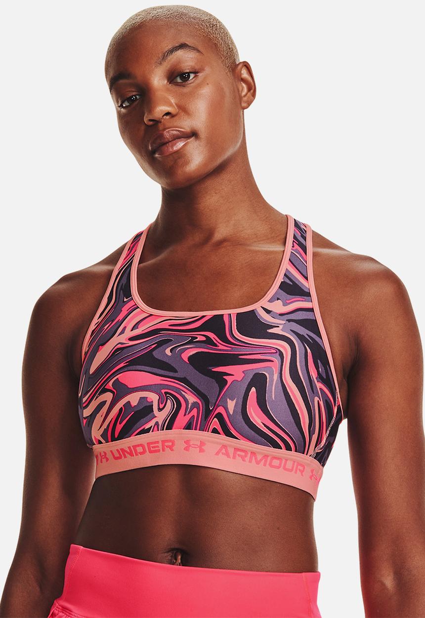 Under Armour - Ua crossback mid print - posh pink / pink shock
