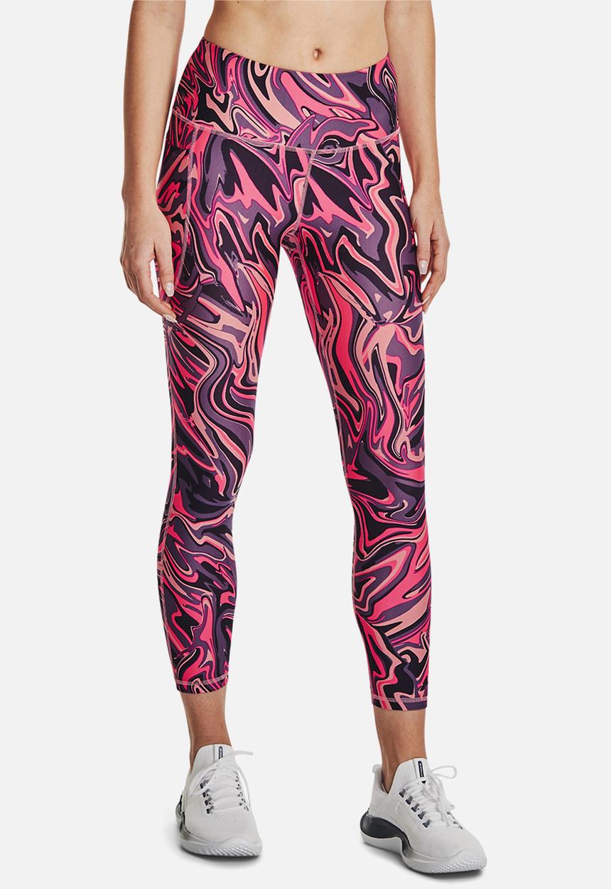 Under Armour - Armour aop ankle leg - posh pink / white