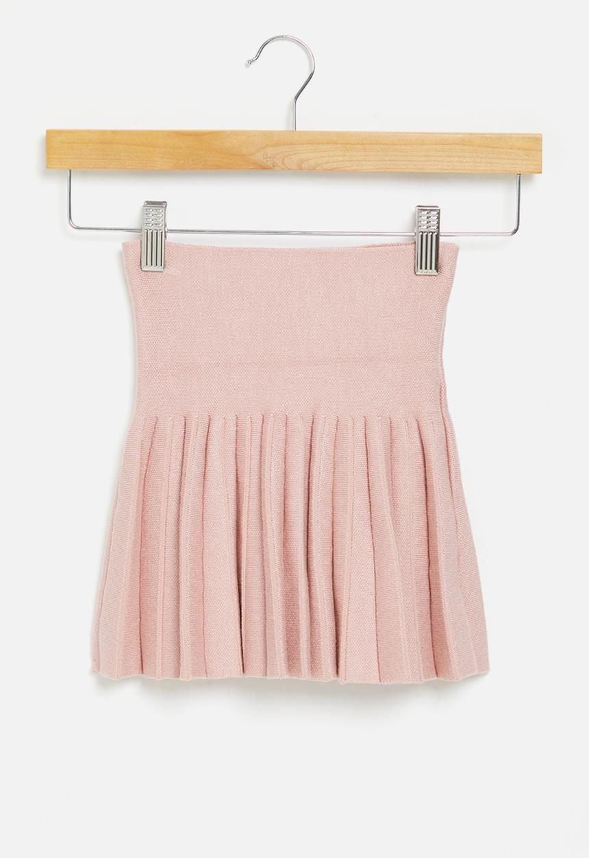 Pop Candy - Pleated basque skirt - dusty pink