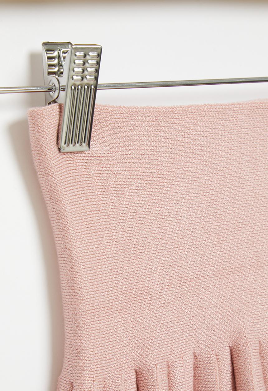 Pop Candy - Pleated basque skirt - dusty pink