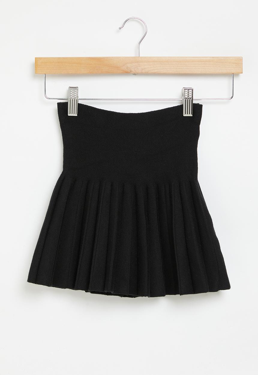 Pop Candy - Pleated basque skirt - black
