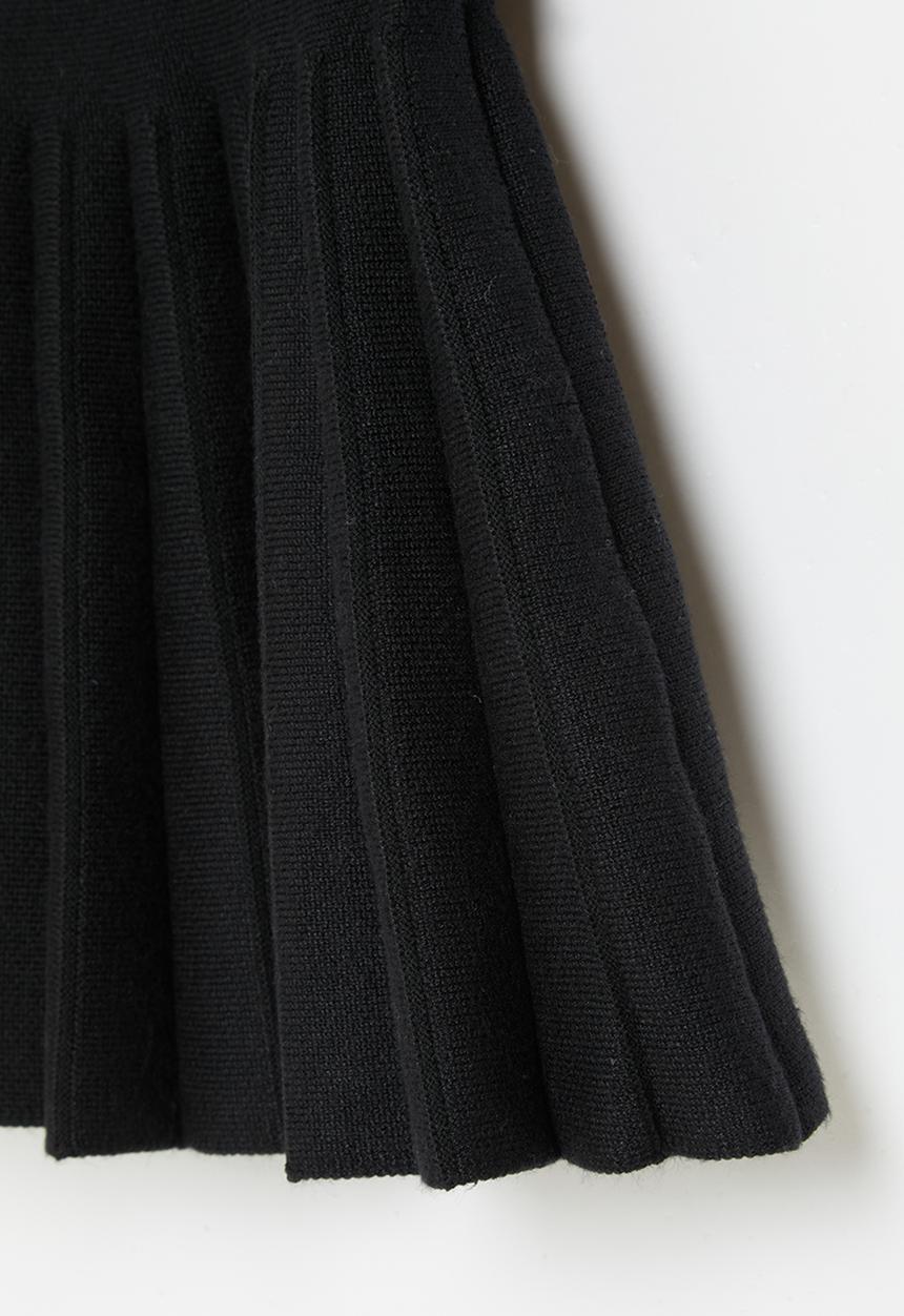 Pop Candy - Pleated basque skirt - black