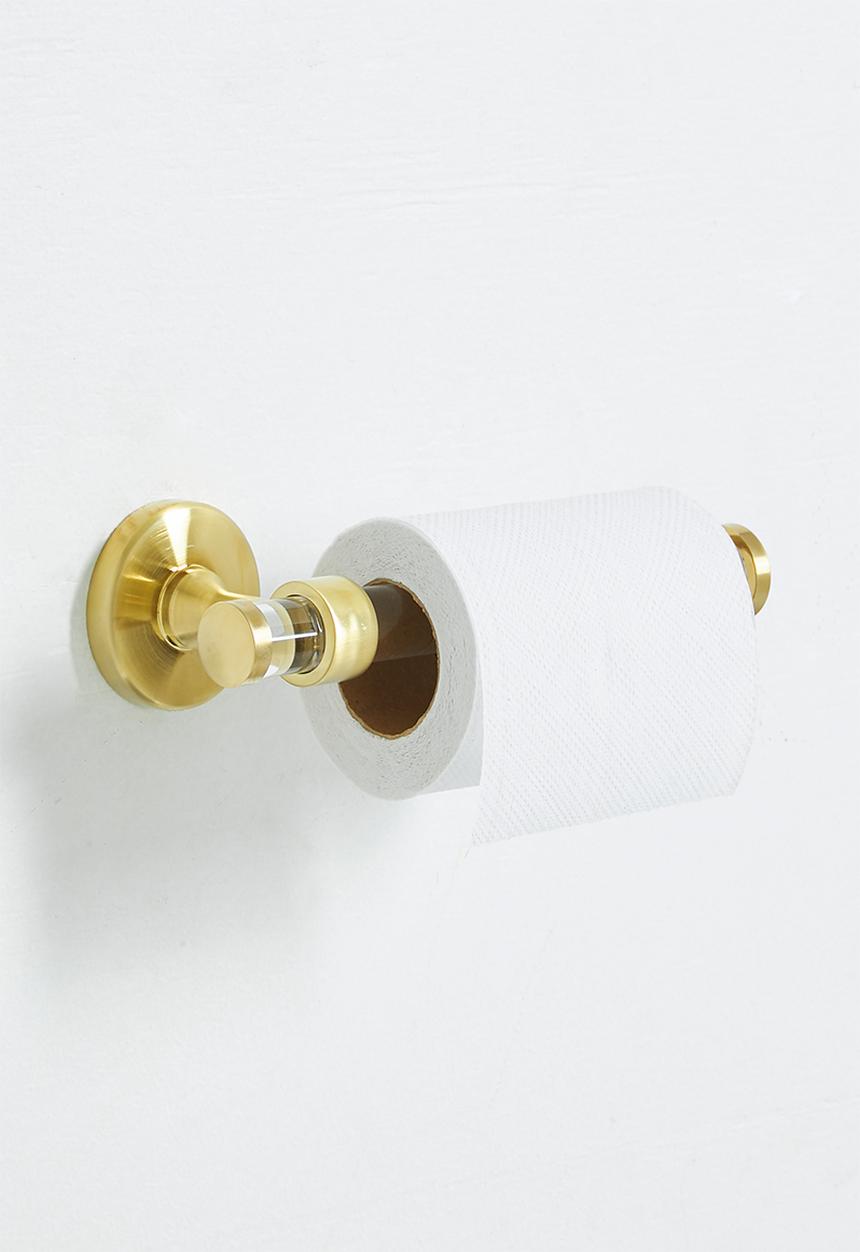 Sixth Floor - Elo acrylic toilet paper holder - gold