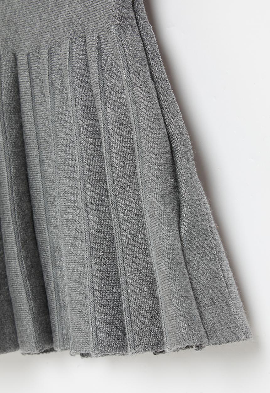 Pop Candy - Pleated basque skirt - grey
