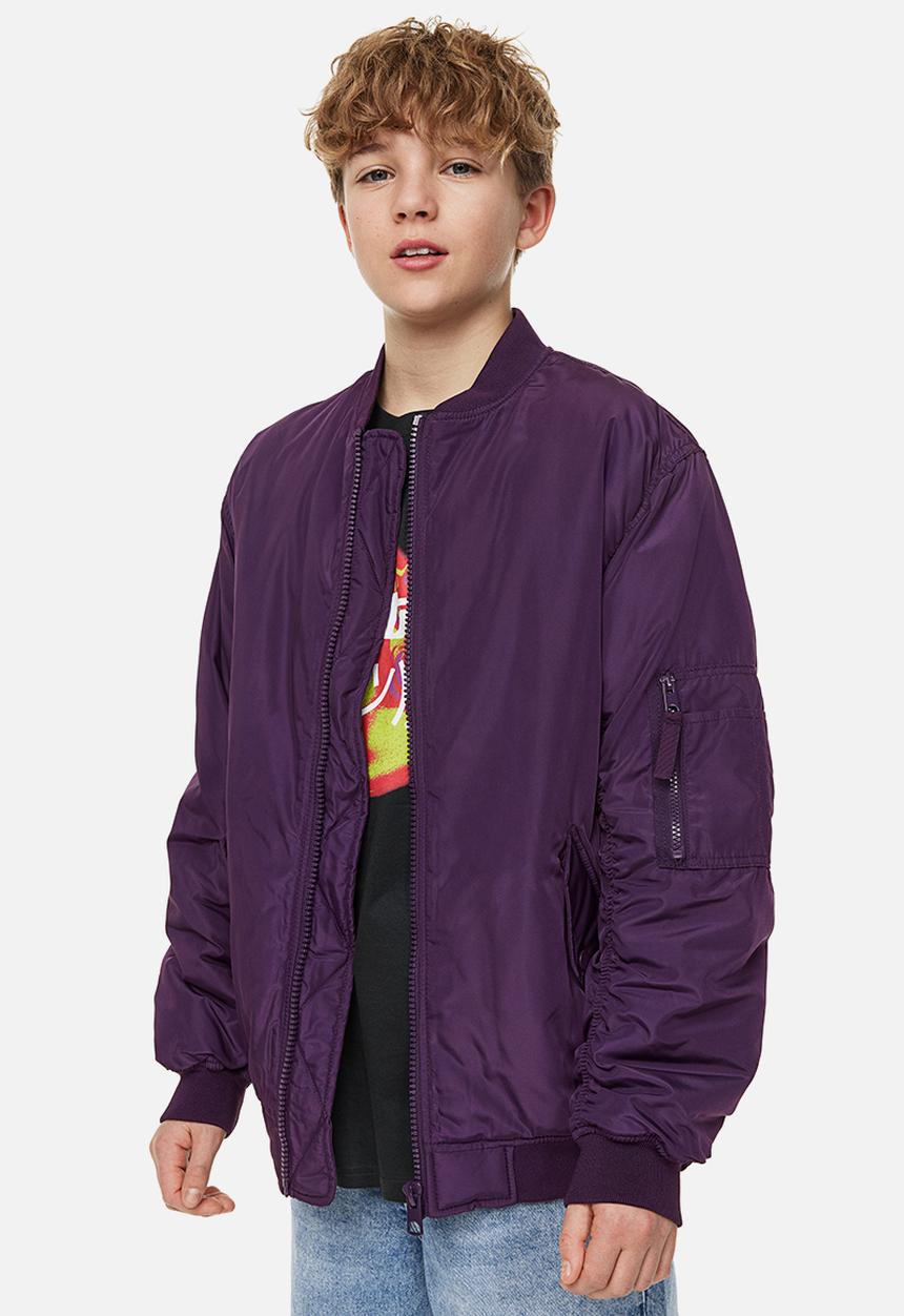 H&M - Oversized bomber jacket - dark purple 