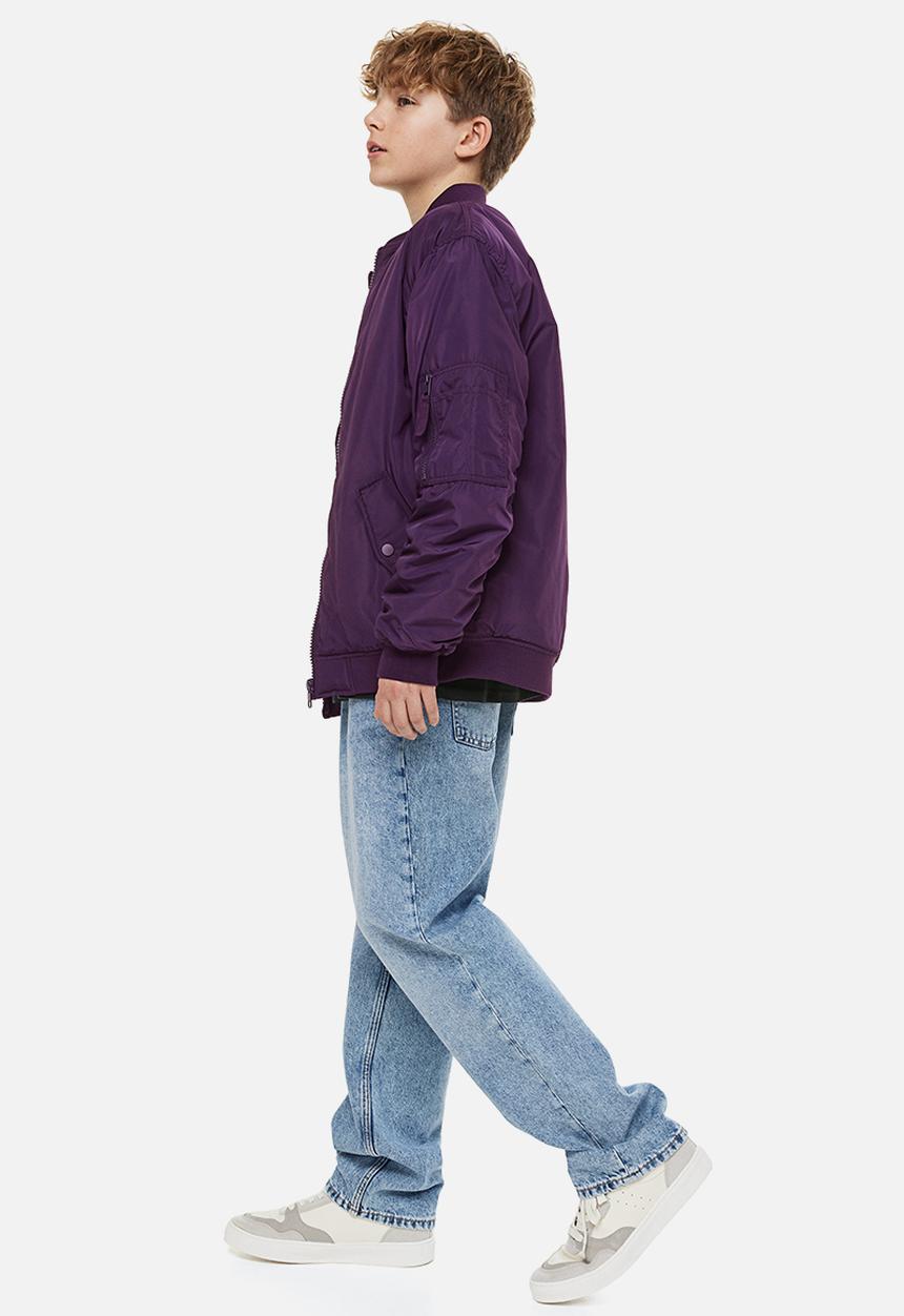 H&M - Oversized bomber jacket - dark purple 