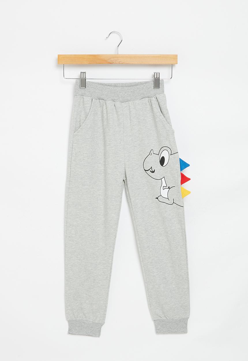 Pop Candy - Boys dino joggers - grey
