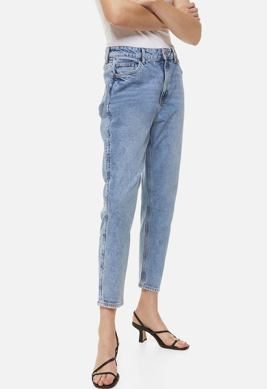 H&M - Slim mom high ankle jeans - blue