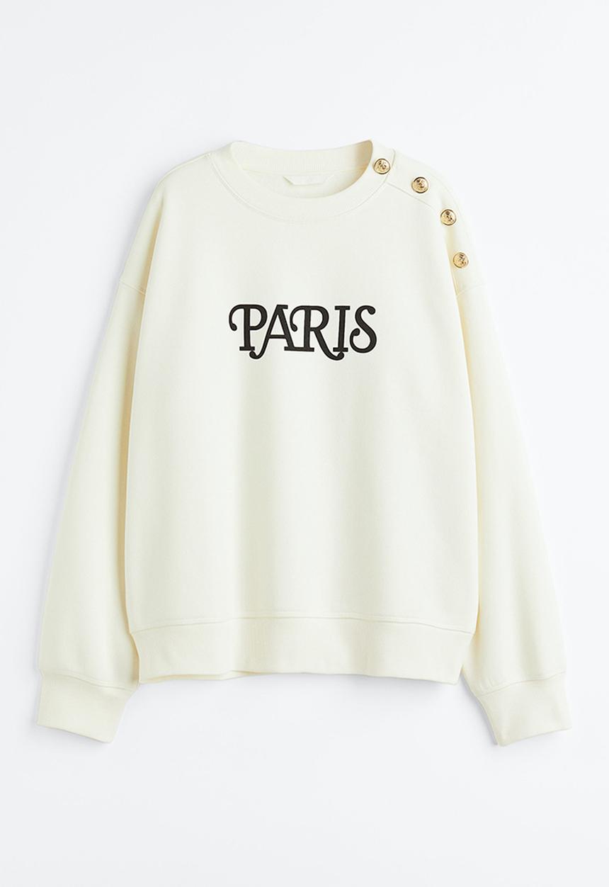H&M - Sweatshirt - white