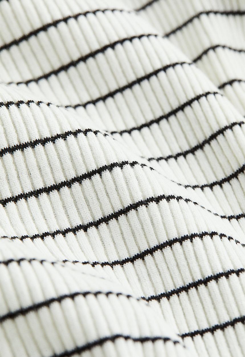 H&M - Ribbed top - white