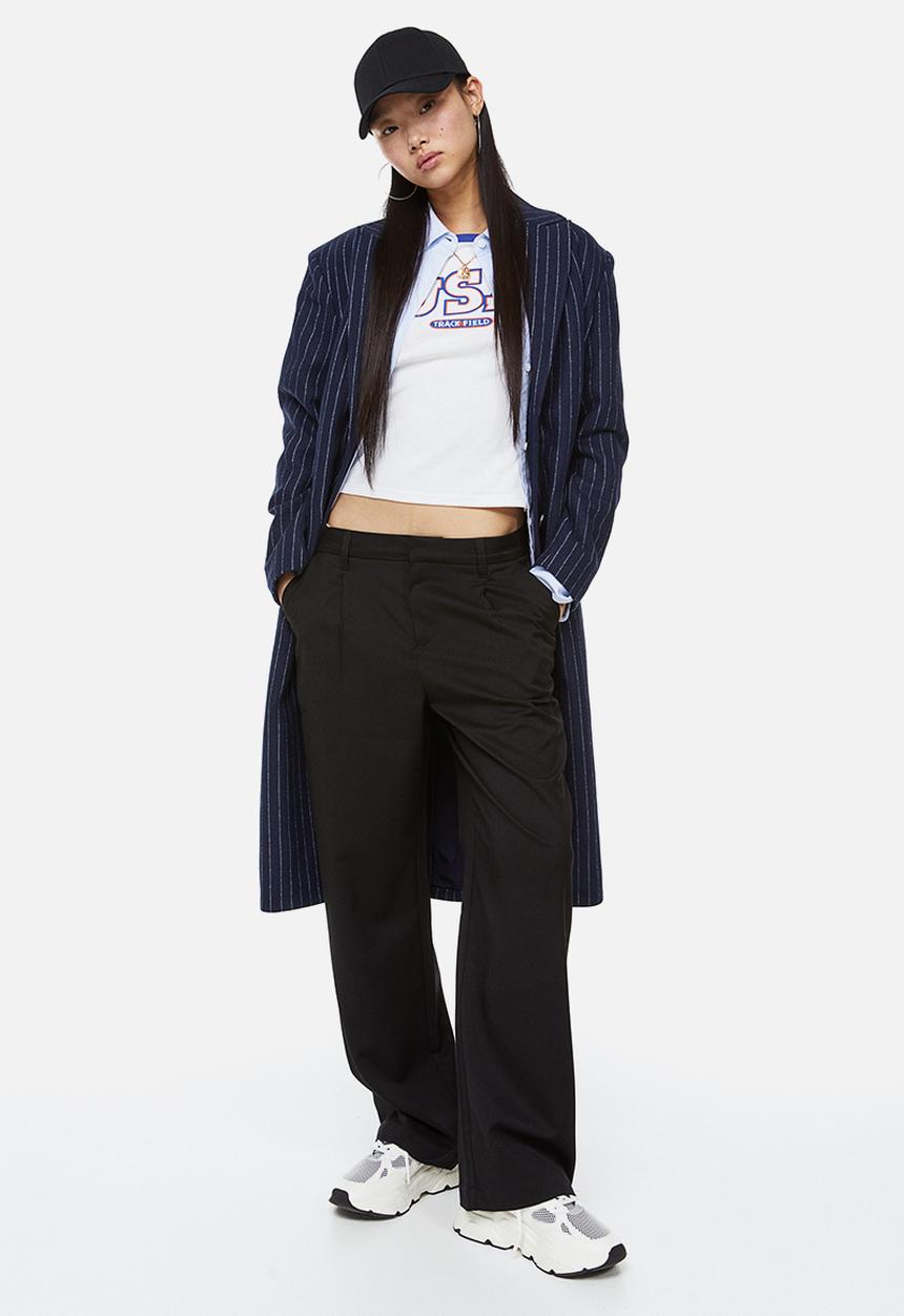 H&M - Fitted cotton top -  white