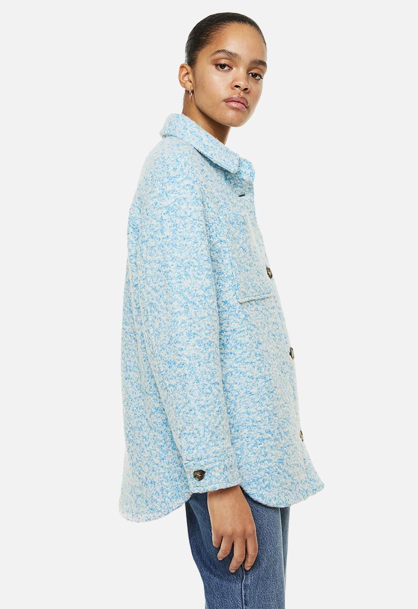 H&M - Wool-blend shacket - blue