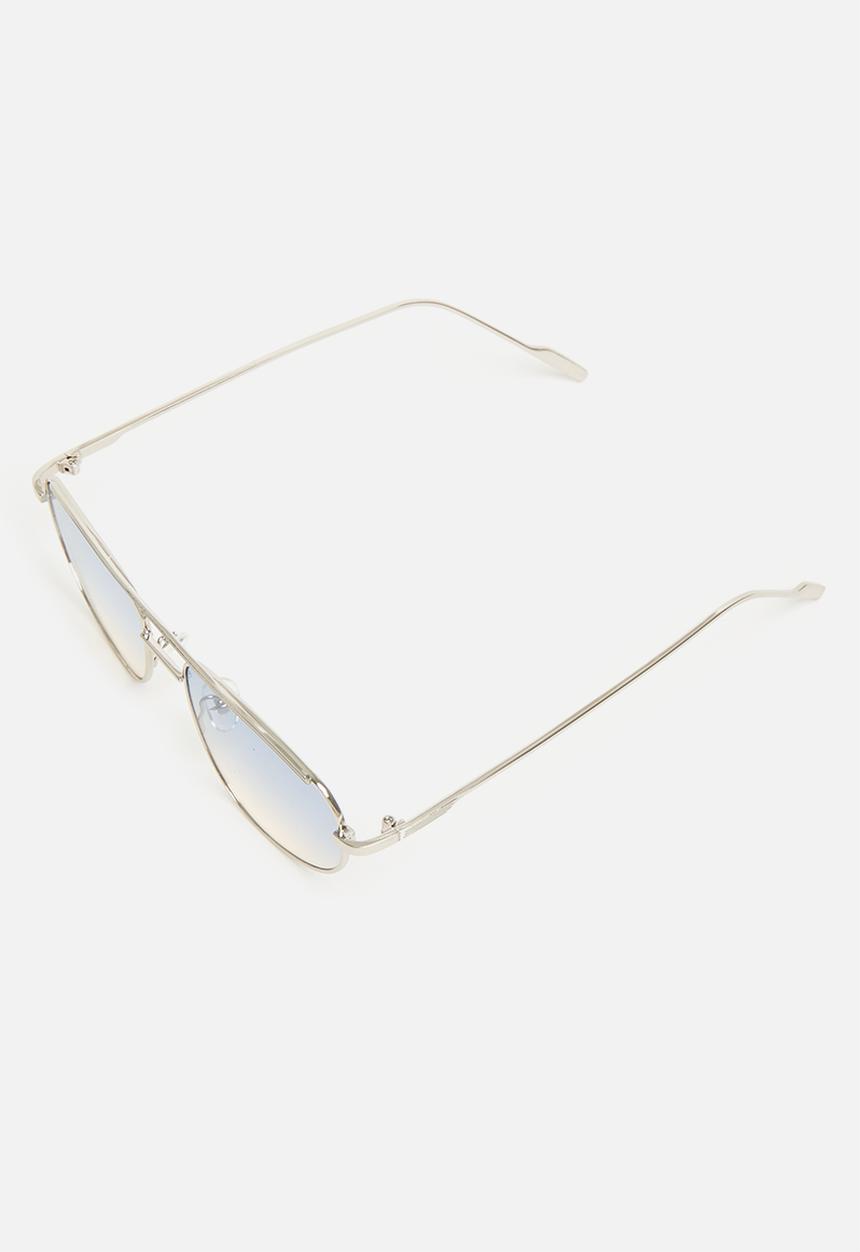 Superbalist - Callie aviator sunglasses - silver/blue