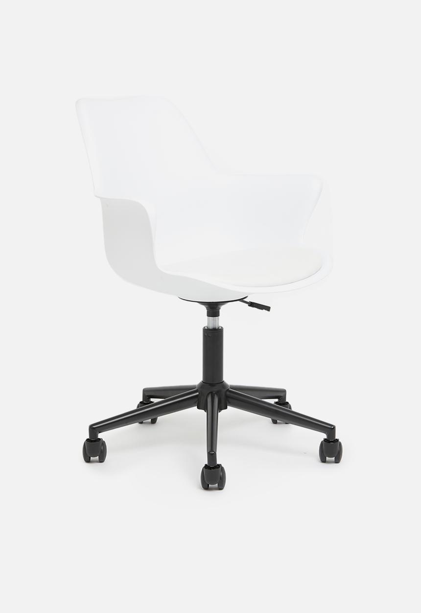 Sixth Floor - Ramsey pp office chair - white