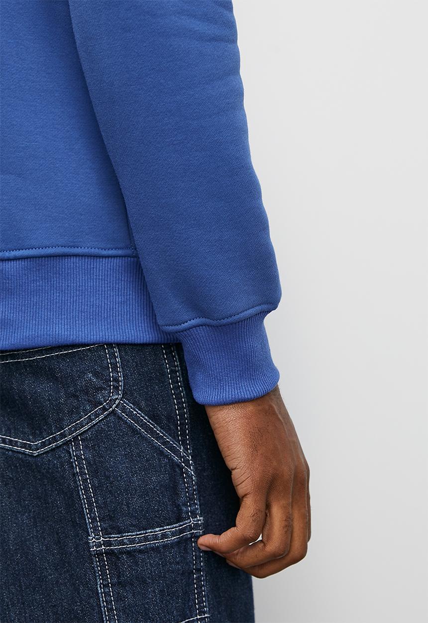 Superbalist - Colourblock crew sweat top - cobalt & white
