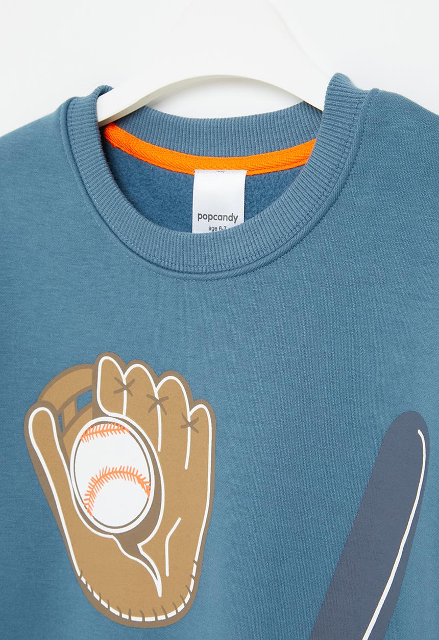 Pop Candy - Baseball sweatshirt - blue