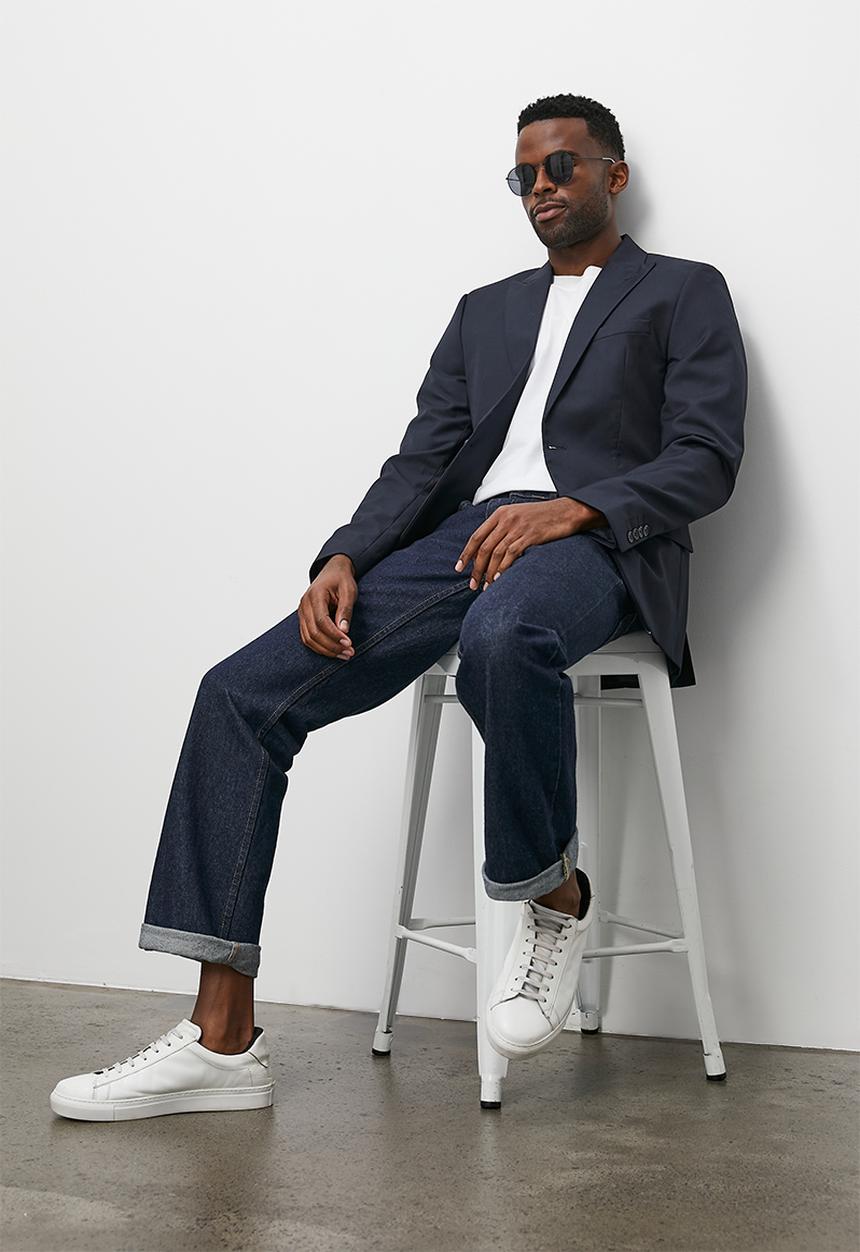 Superbalist - Slim fit 1 button blazer - navy