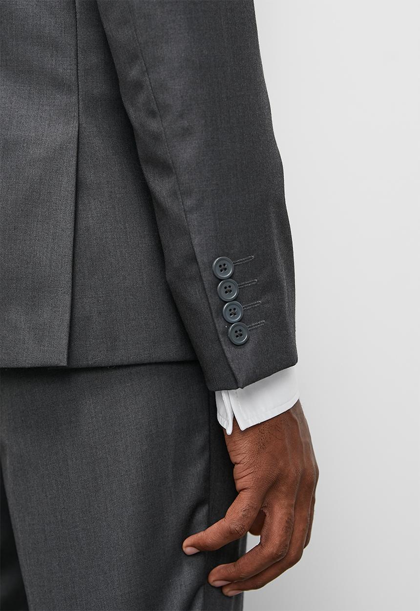 Superbalist - Slim fit 1 button blazer - charcoal