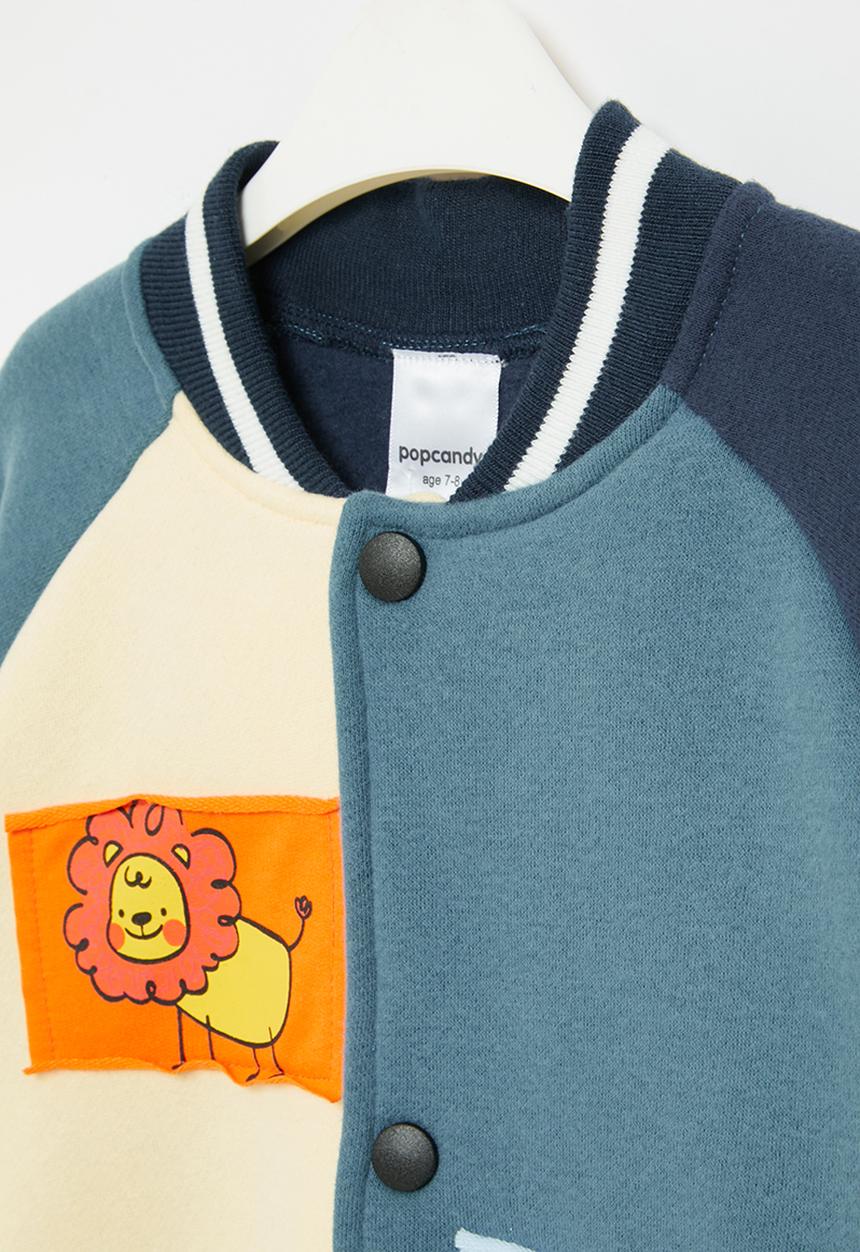 Pop Candy - Boys baseball jacket - blue multi