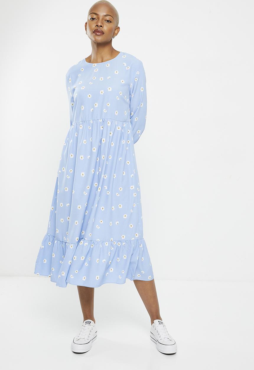 Glamorous - Ladies dress - blue spaced floral