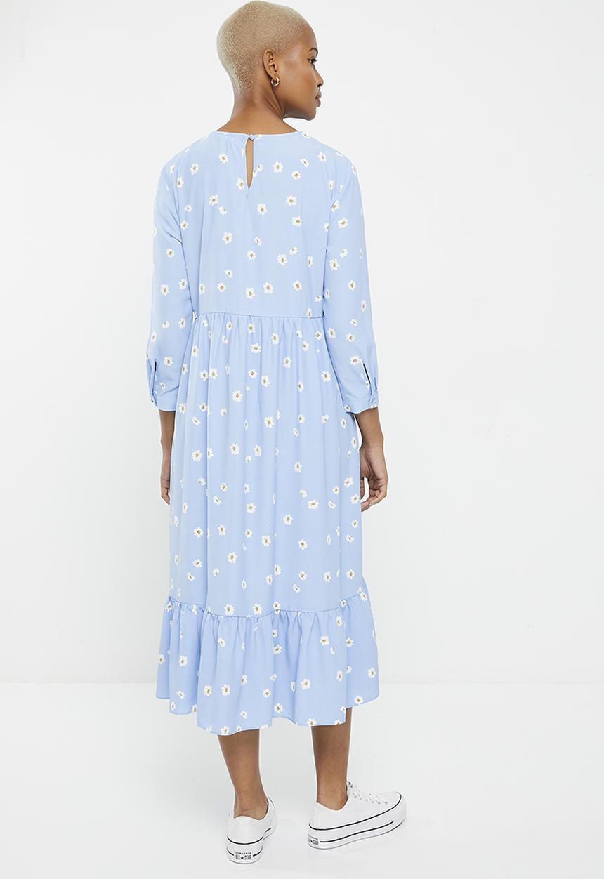 Glamorous - Ladies dress - blue spaced floral
