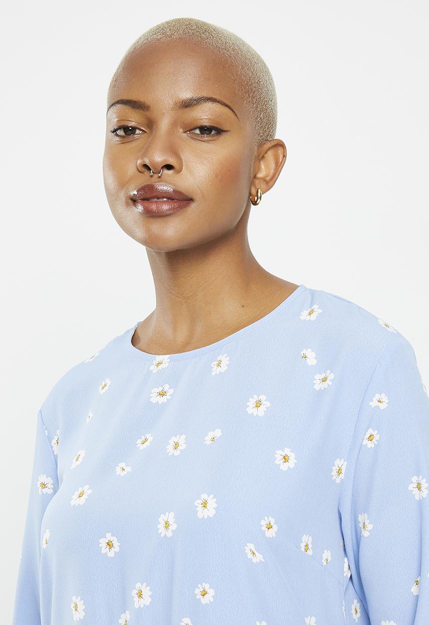 Glamorous - Ladies dress - blue spaced floral