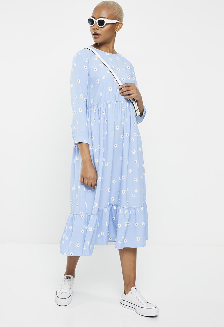 Glamorous - Ladies dress - blue spaced floral