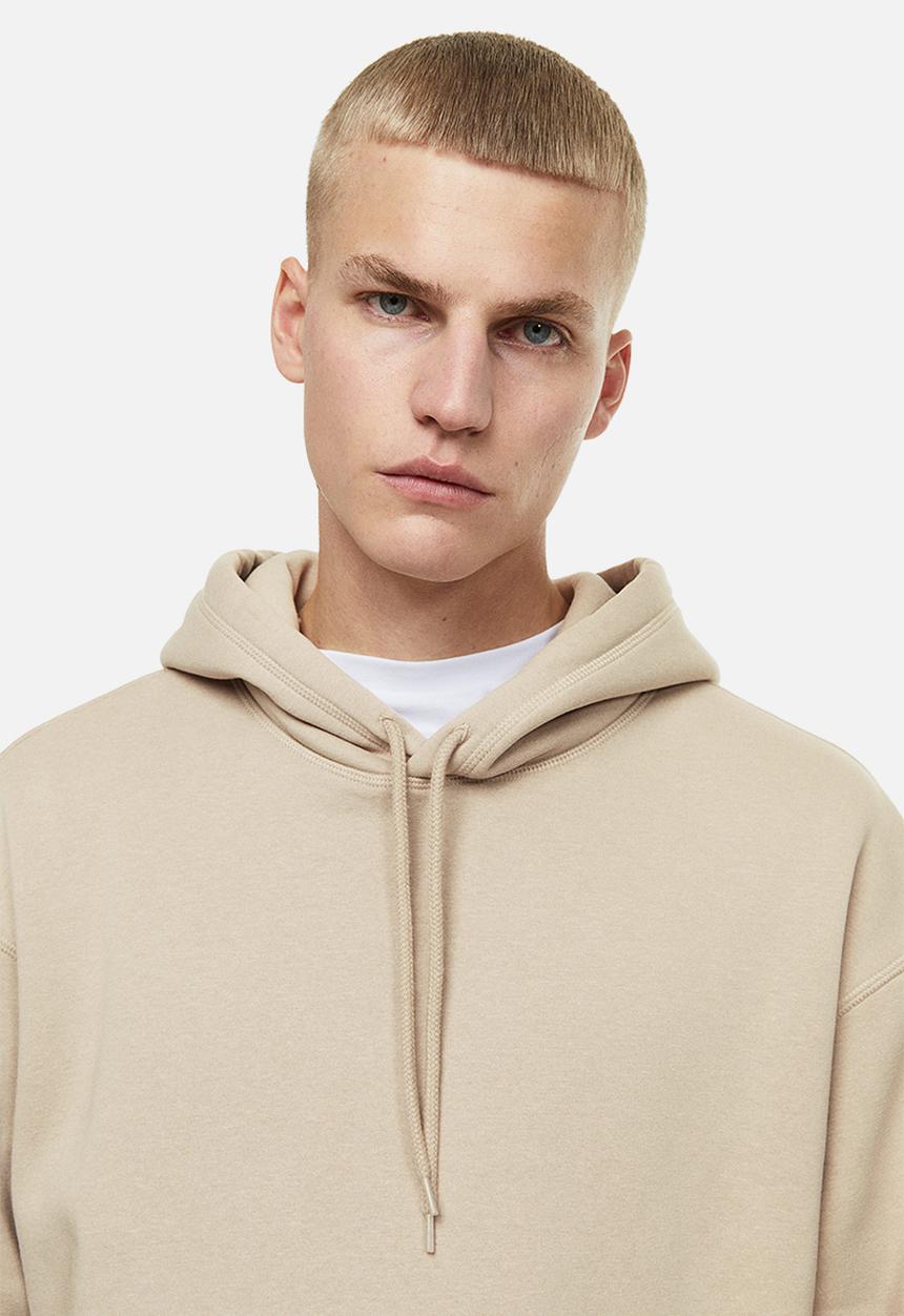 H&M - Relaxed fit hoodie - greige