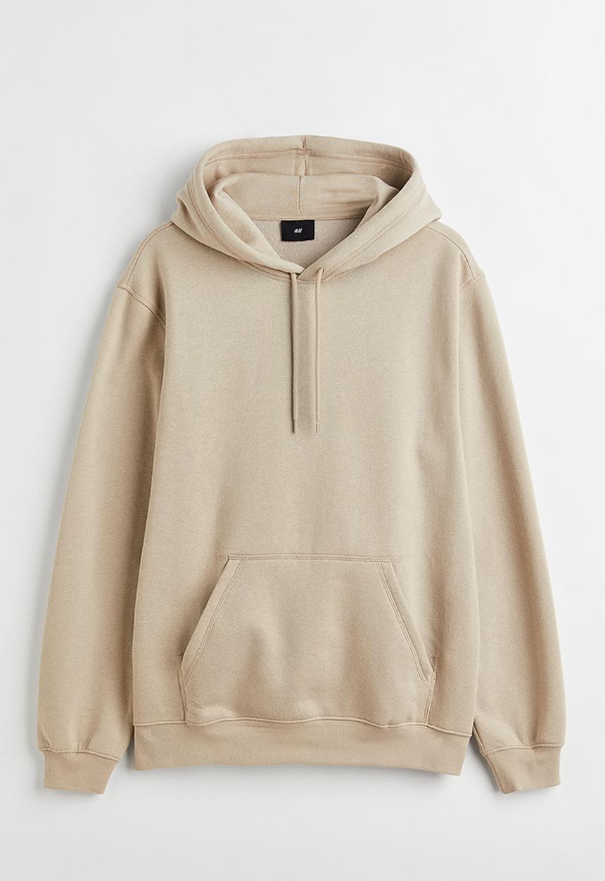 H&M - Relaxed fit hoodie - greige