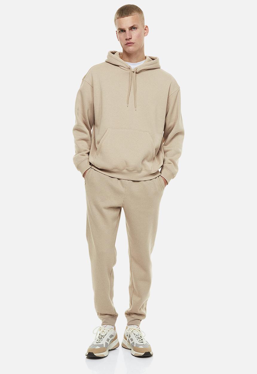 H&M - Relaxed fit hoodie - greige