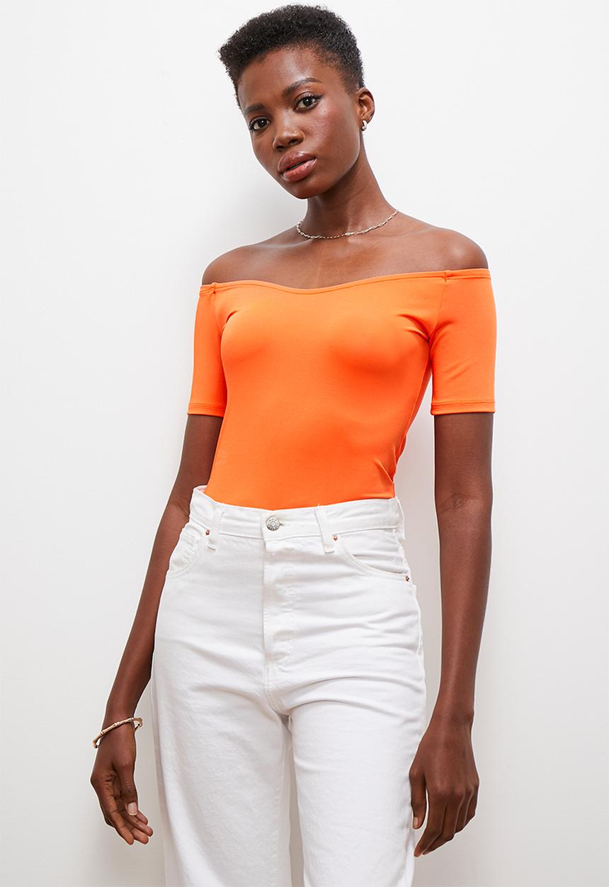 edit - Off the shoulder - orange