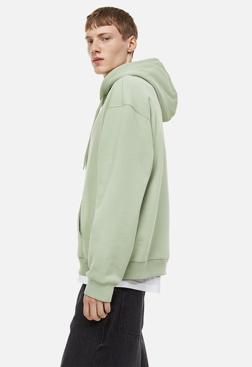 H&M - Relaxed fit hoodie - light green