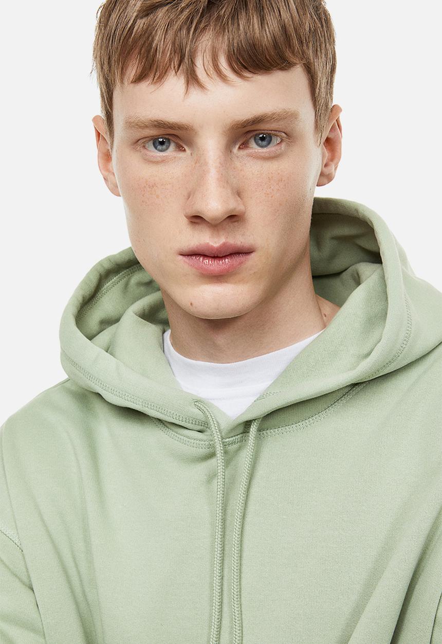 H&M - Relaxed fit hoodie - light green