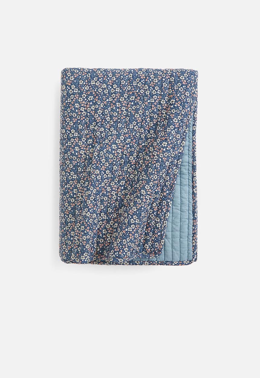 H&M - Quilted bedspread - blue/floral 