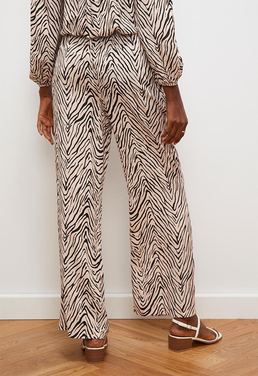 edit - Printed wide leg - neutral & black