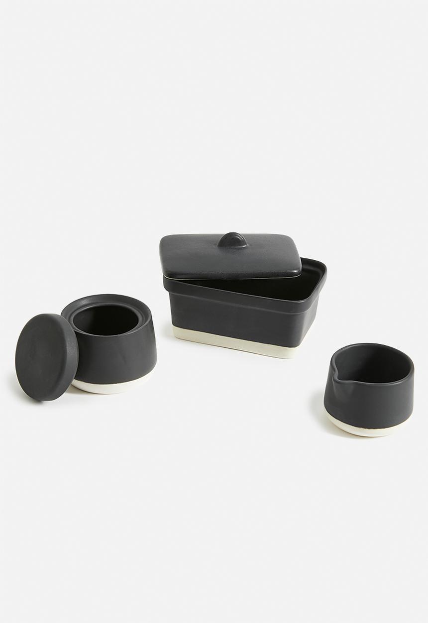 Urchin Art - Butter dish - black