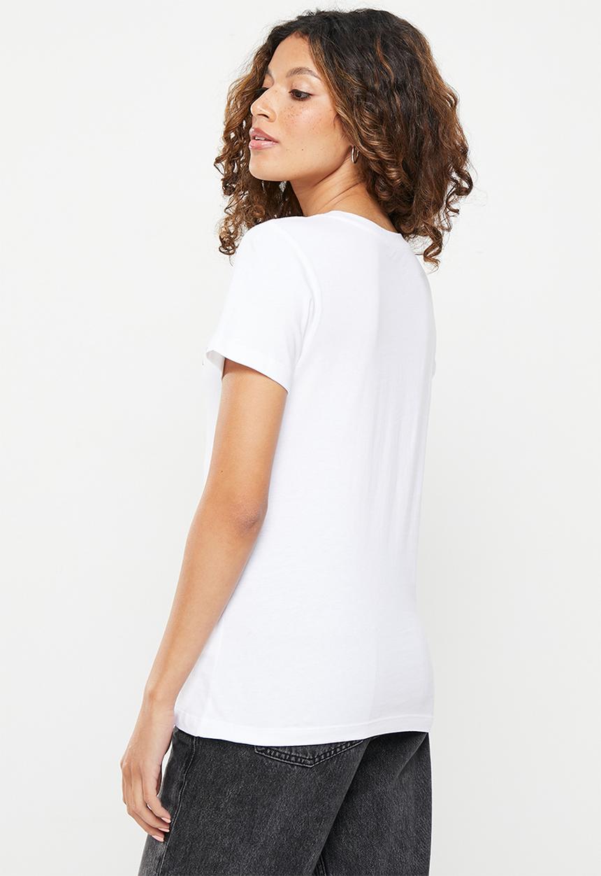 Calvin Klein - 2 Pack monogram slim tee - bright white