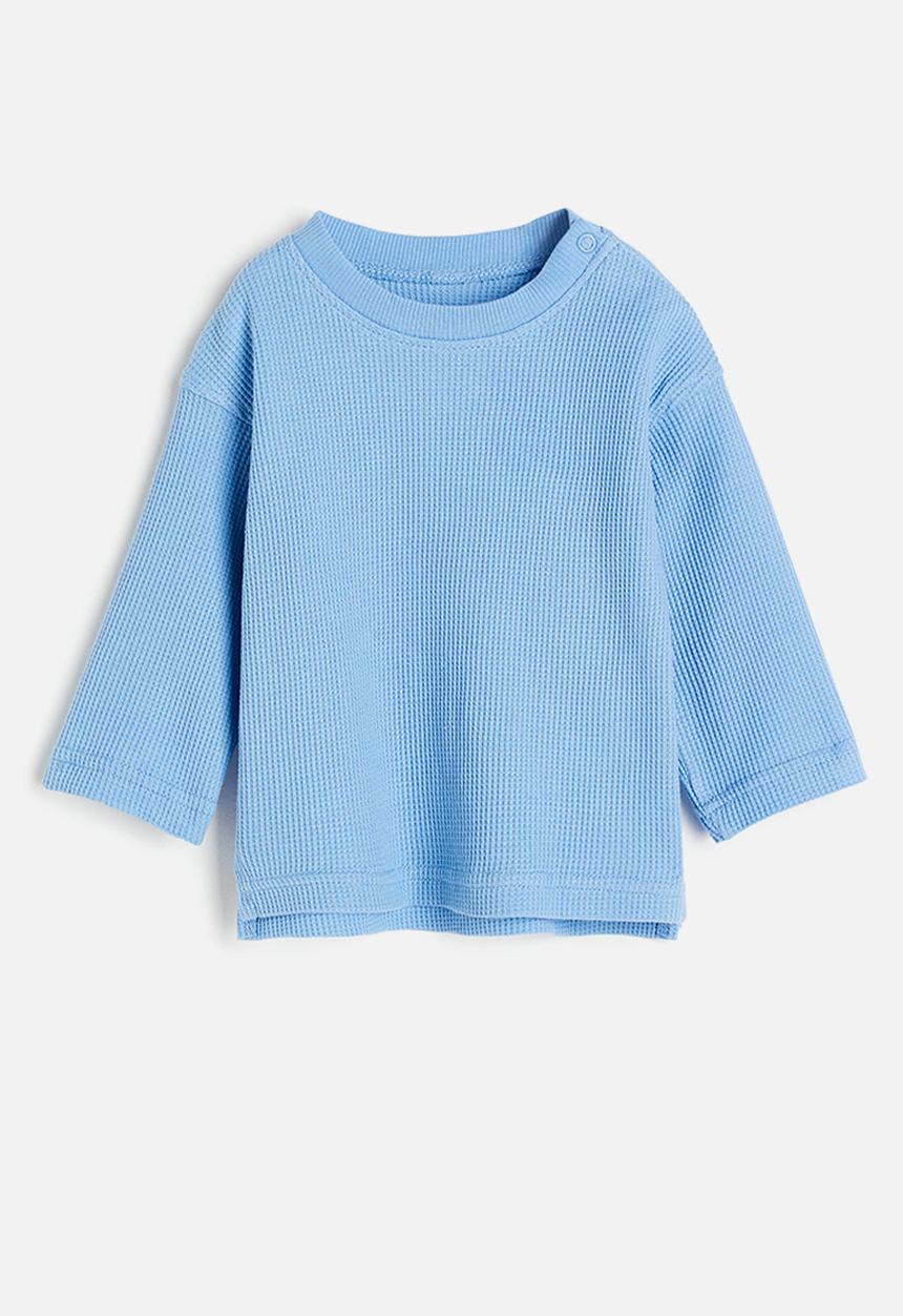 H&M - Cotton jersey top - blue