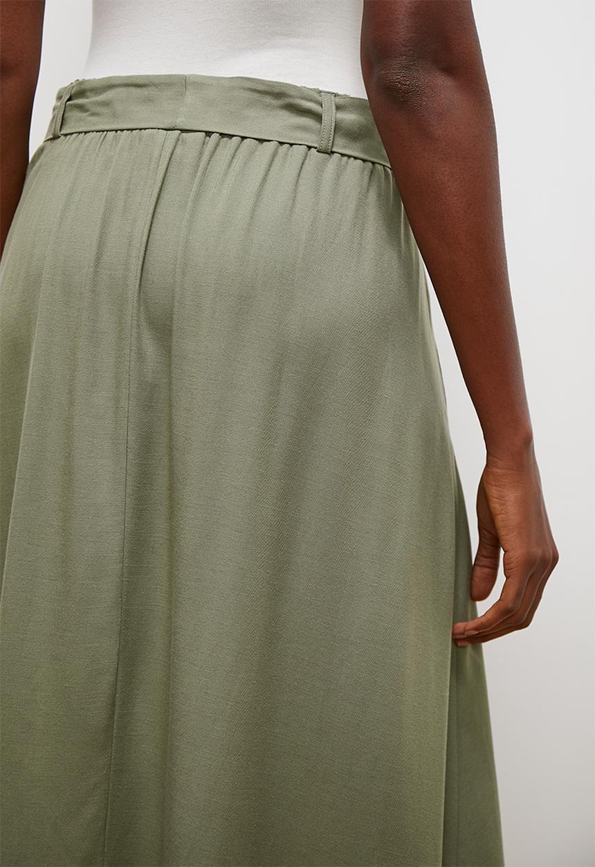 edit - Belted aline midi - sage
