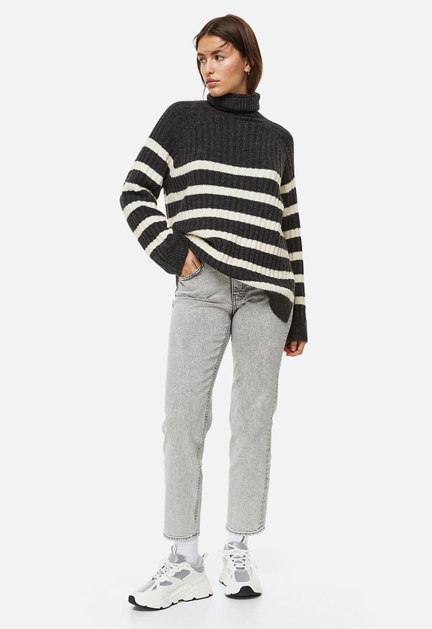 H&M - Slim regular ankle jeans - light grey