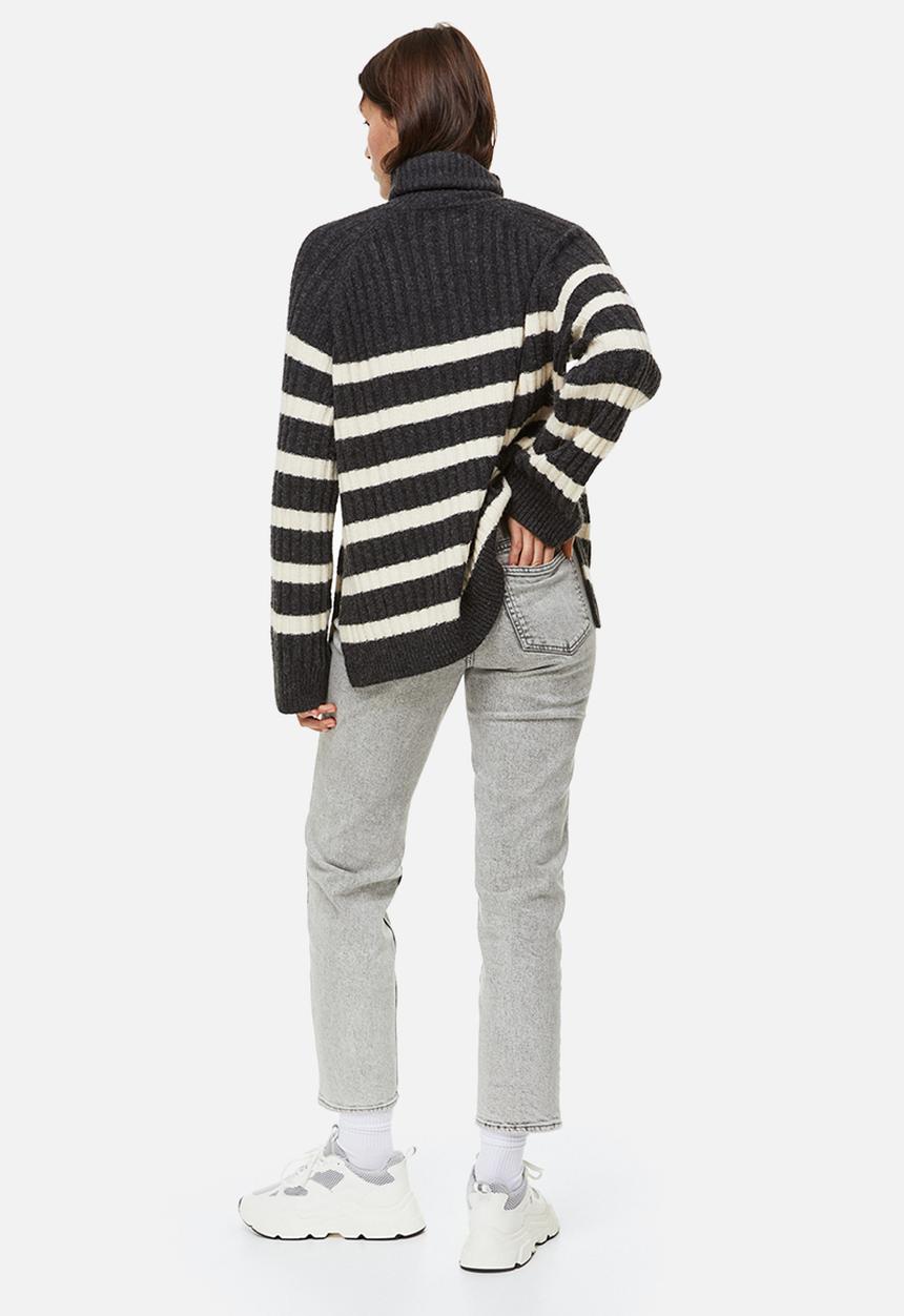 H&M - Slim regular ankle jeans - light grey