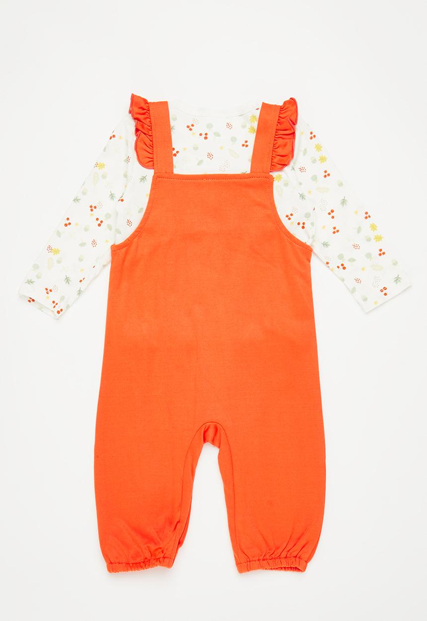 Pop Candy - 2 Piece dungaree set - orange