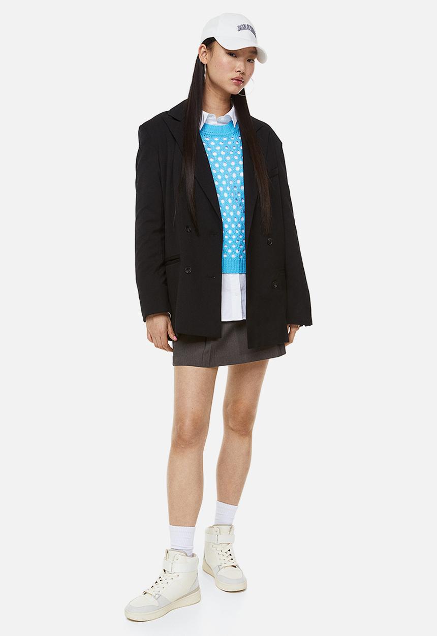 H&M - Hole-knit jumper - blue