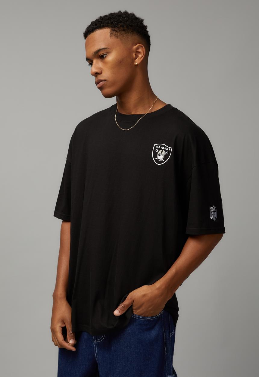 Factorie - Oversized NFL T-shirt - lcn nfl black/raiders gothic